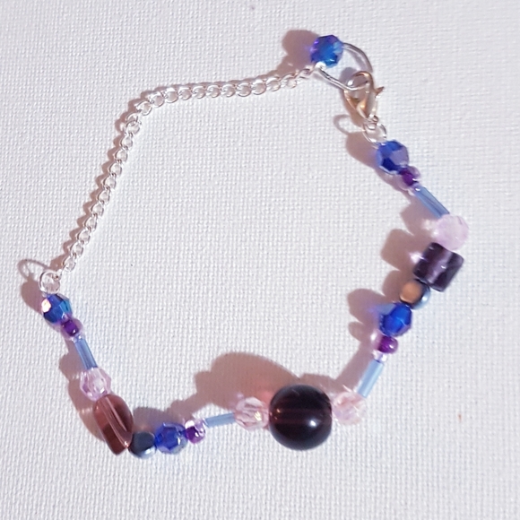 Enchanted Bracelet Purple Adjustable Clasps Handmade Novelty Jewelry - Picture 7 of 16